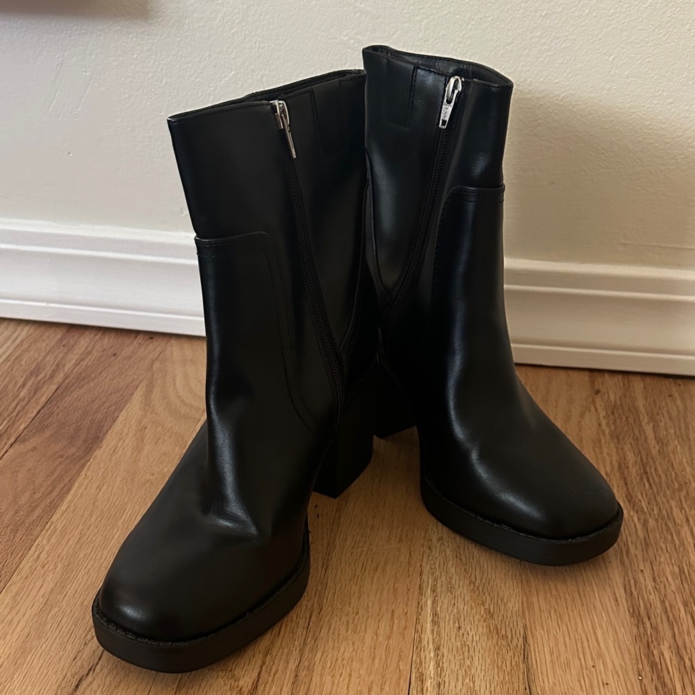 Black Ankle Boots - Picture 3 of 9